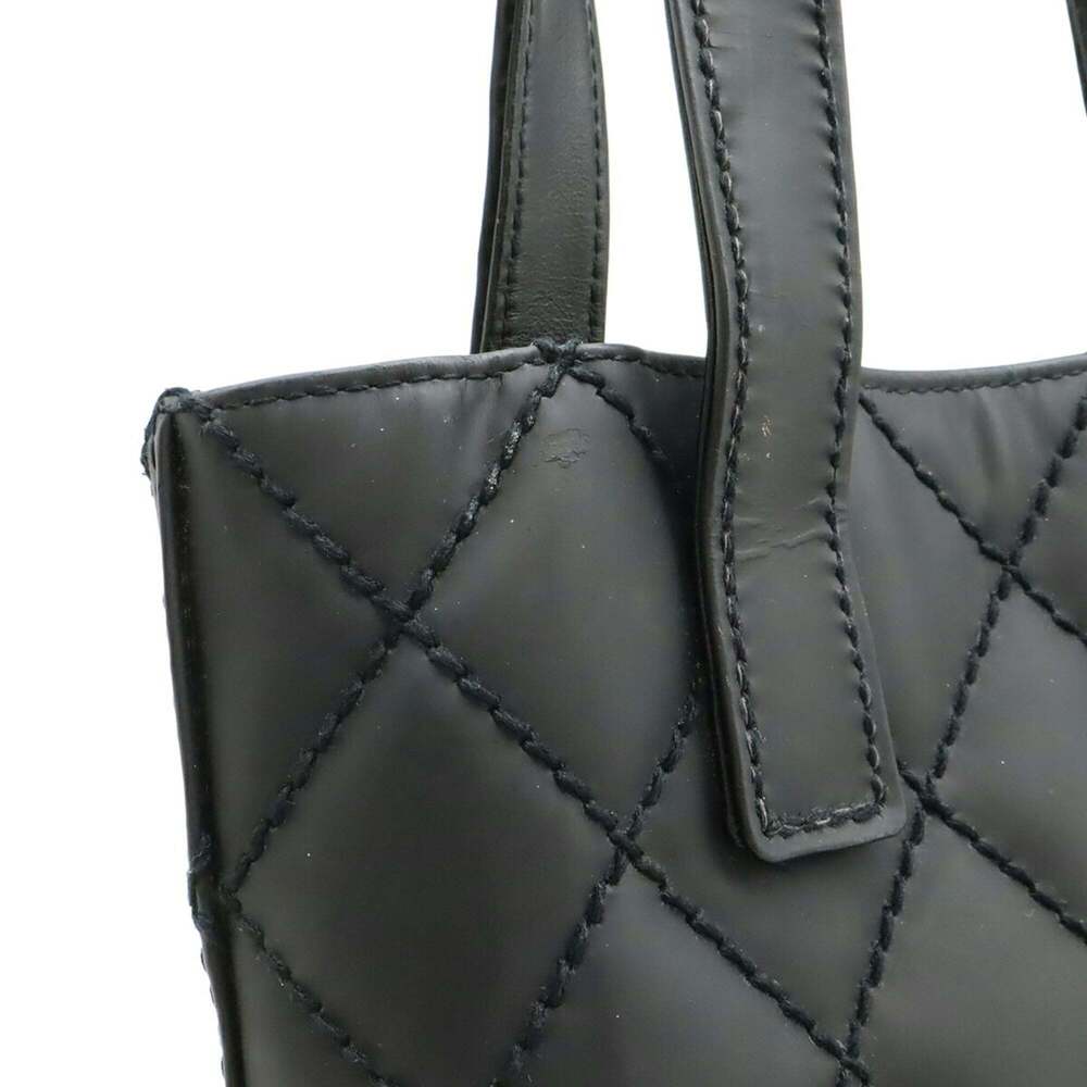 CHANEL Black Leather Logo Tote Bag - Picture 7 of 9